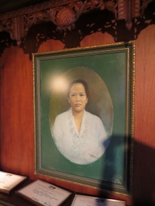 Portrait of Nyonya Meneer in the factory museum, Semarang, Indonesia. 